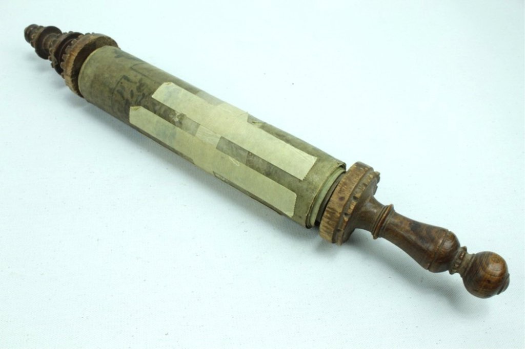 19th Century Hebrew Judaic Scroll Book Of Esther (1 of 5)