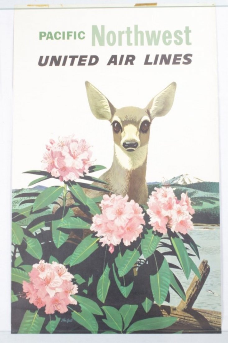Vintage United Airlines Travel Poster (1 of 7)