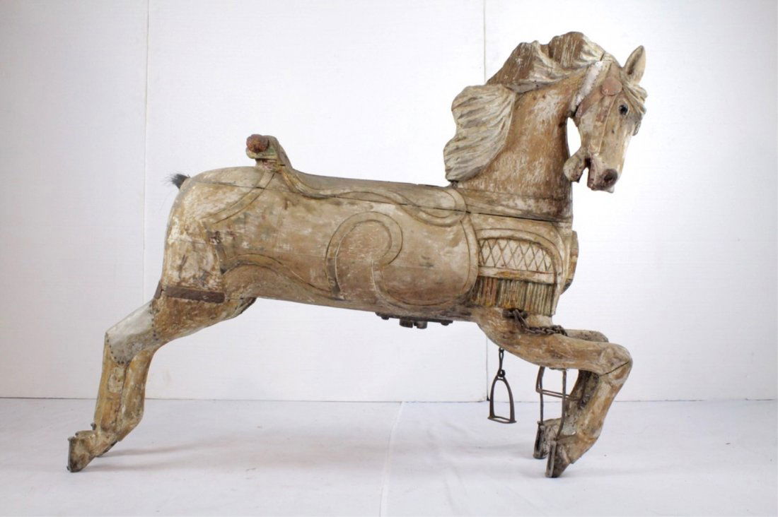 Parker Early Folk Art Design Tucked Head (1 of 10)