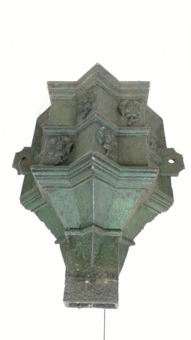 Antique Cast Iron Wall Sconce Gutter Head (1 of 4)