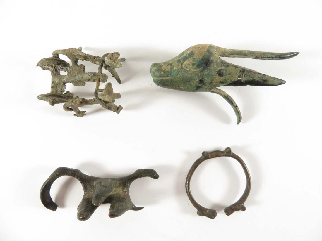 Ancient Roman Bronze 4 Piece Lot (1 of 5)