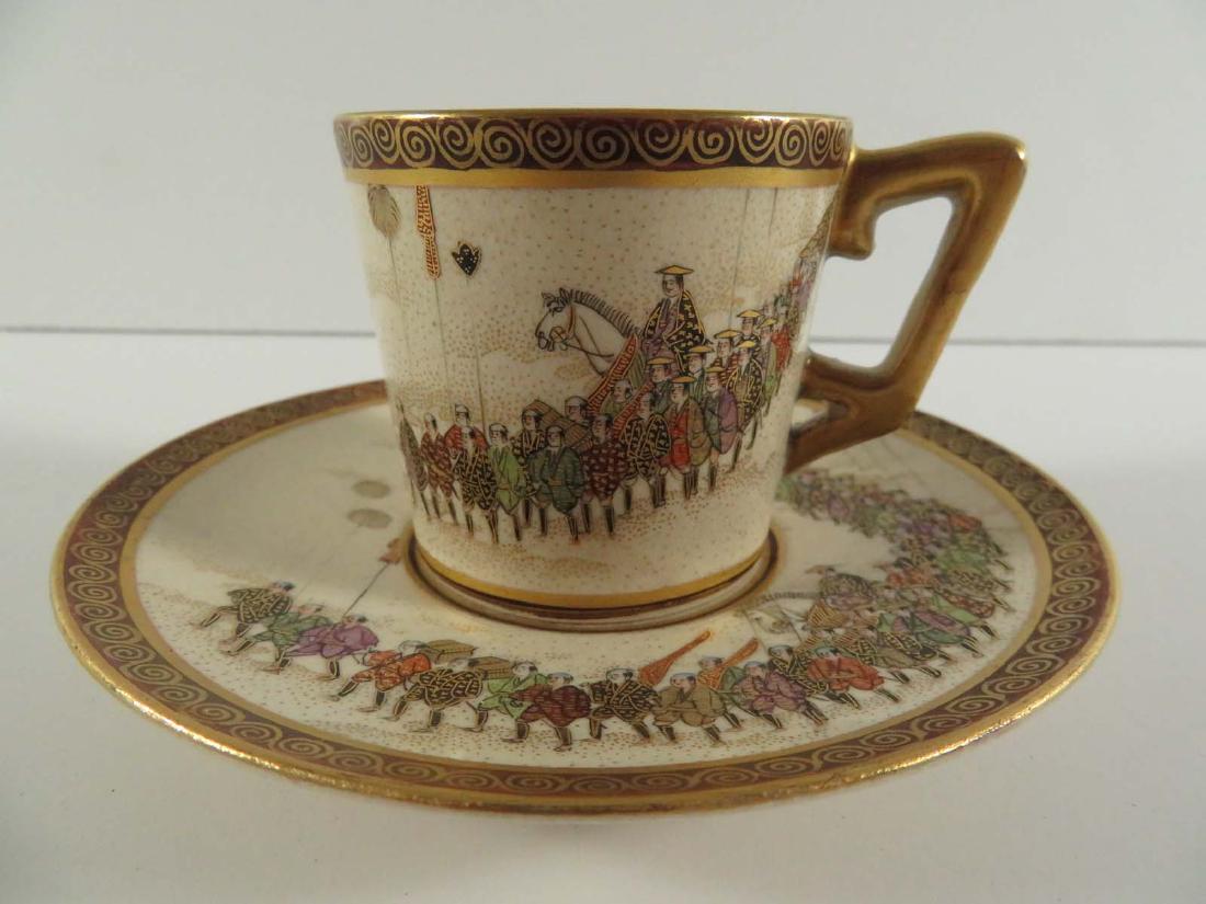 Japanese Satsuma Cup Saucer Procession (1 of 7)
