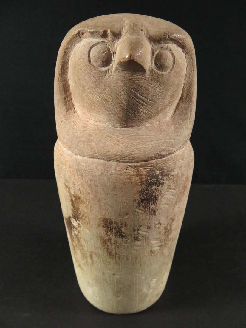 Ancient Egyptian Canopic Stone Dummy Jar (1 of 8)