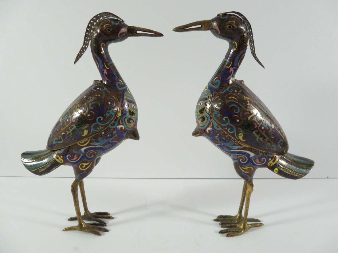 Chinese Pr Cloisonne Bird Form Insence Burners (1 of 13)