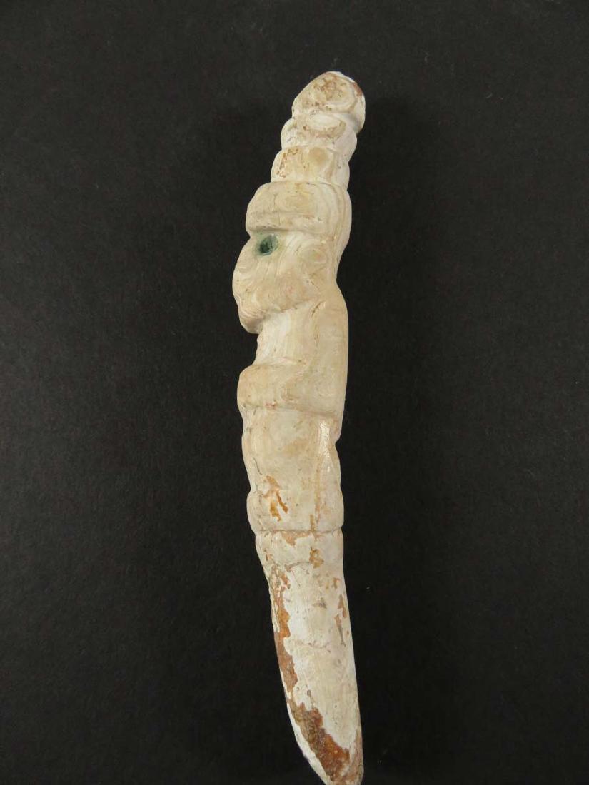 Pre Columbian White Stone Carved Figure (1 of 4)