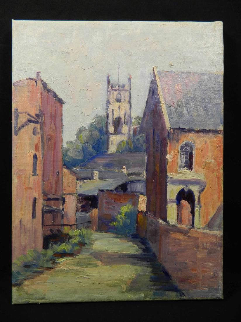 Original WPA Style O/C by Harry Newman: TYPE:Art SUB TYPE:Painting REGION:United States SUB REGION:New York MEDIUM:Oil On Canvas SGD/UNS:Estate Stamped TITLE:Original WPA Style O/C by Harry Newman CATALOG NOTES:Nice impressionist scene by w