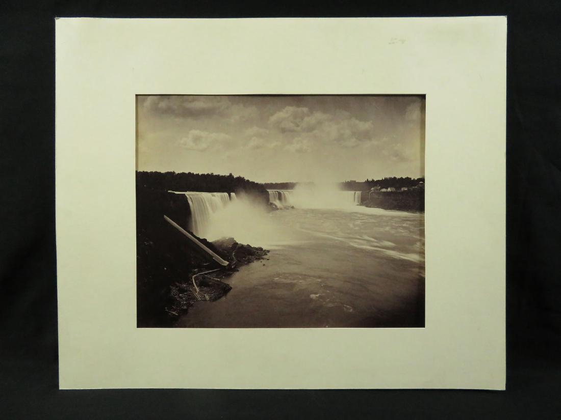 Barker 19th C Albumen Photo Niagara Falls Dec 10, 2017 East
