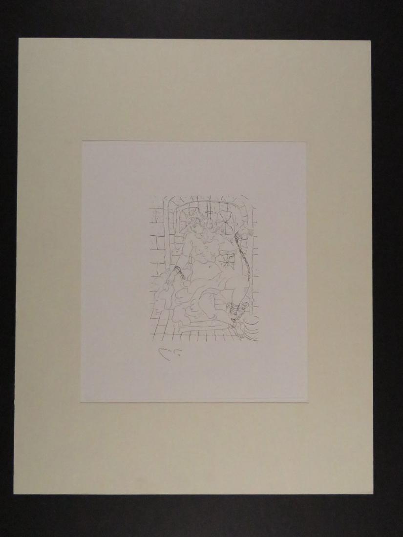 Andre Derain Etching The Prisoner Nude: TYPE:Art SUB TYPE:Print REGION:Europe SUB REGION:France MEDIUM:Etching SGD/UNS:Sgd In Plate TITLE:Andre Derain Etching The Prisoner Nude CATALOG NOTES:Available in high end retail galleries for $1200