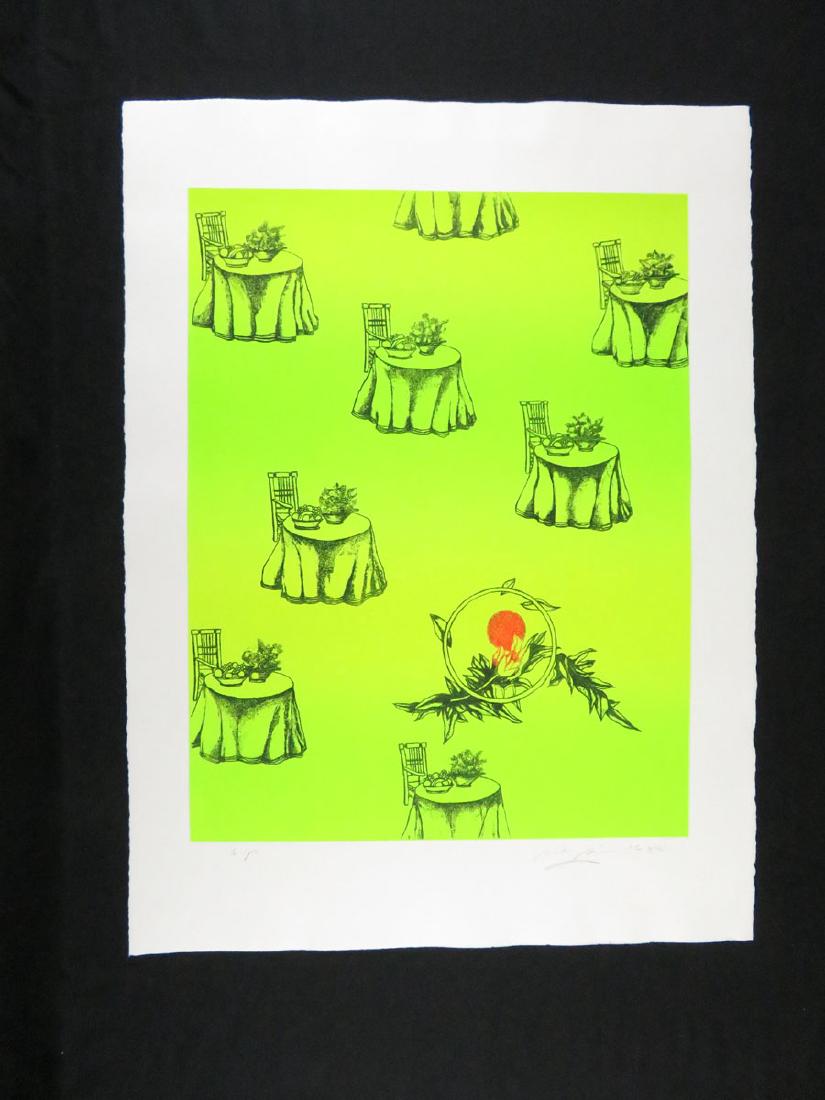 Rita Simon "Concerto" Vignettes Kitchen Flowers: TYPE:Art SUB TYPE:Print REGION:United States SUB REGION:New York MEDIUM:Lithograph SGD/UNS:Signed LR TITLE:Rita Simon "Concerto" Vignettes Kitchen Flowers CATALOG NOTES:Inscribed "A.P." Artist Proof a