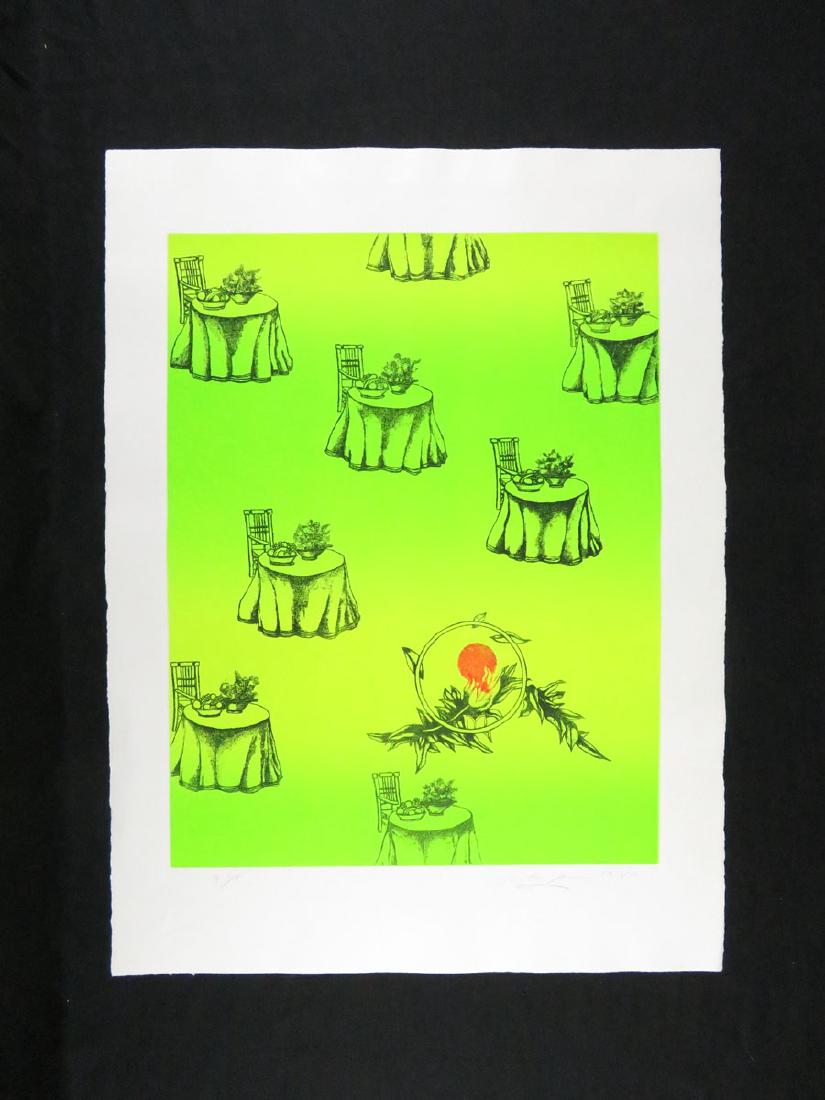 Rita Simon "Concerto" Vignettes Kitchen Flowers: TYPE:Art SUB TYPE:Print REGION:United States SUB REGION:New York MEDIUM:Lithograph SGD/UNS:Signed LR TITLE:Rita Simon "Concerto" Vignettes Kitchen Flowers CATALOG NOTES:Inscribed "A.P." Artist Proof a