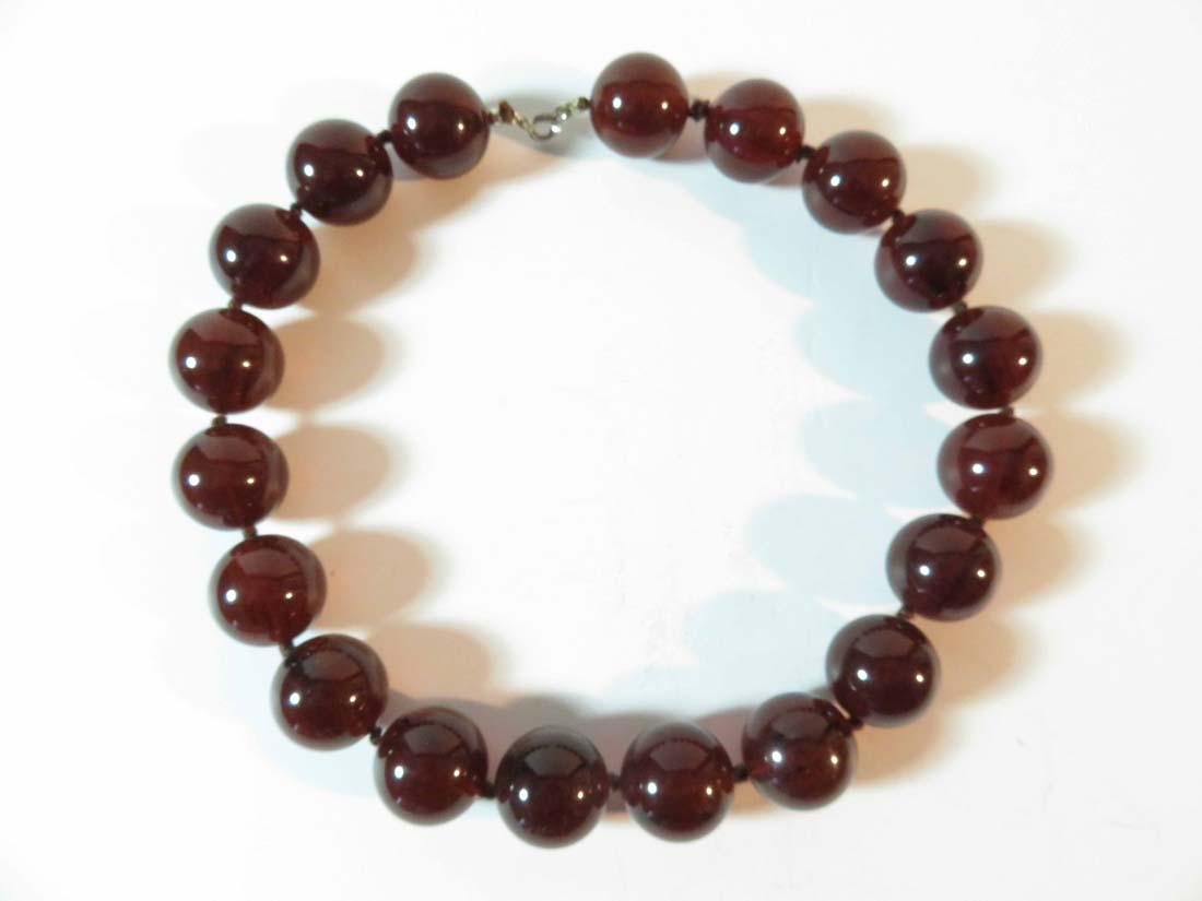 Necklace Amber ? Large Beads (1 of 6)