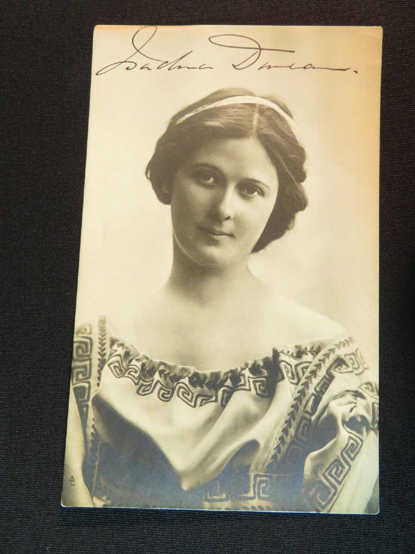 Postcard RPPC Isadora Duncan Signed Autograph (1 of 3)