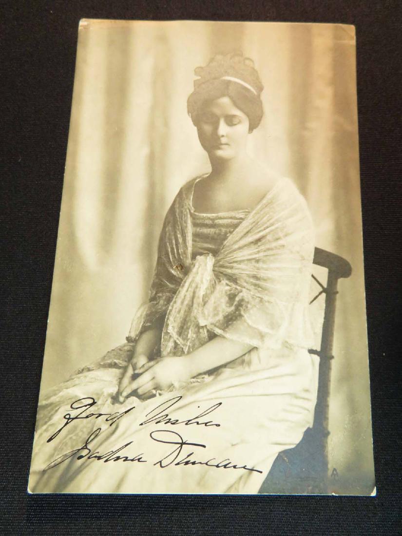 Postcard RPPC Isadora Duncan Signed Autograph (1 of 3)