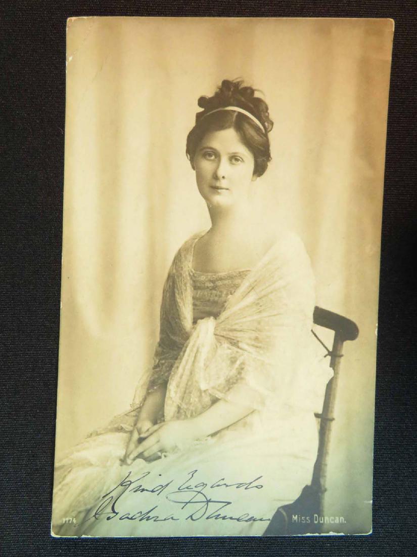 Postcard RPPC Isadora Duncan Signed Autograph (1 of 3)
