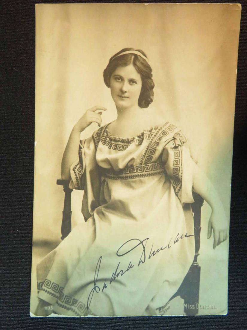 Postcard RPPC Isadora Duncan Signed Autograph (1 of 3)