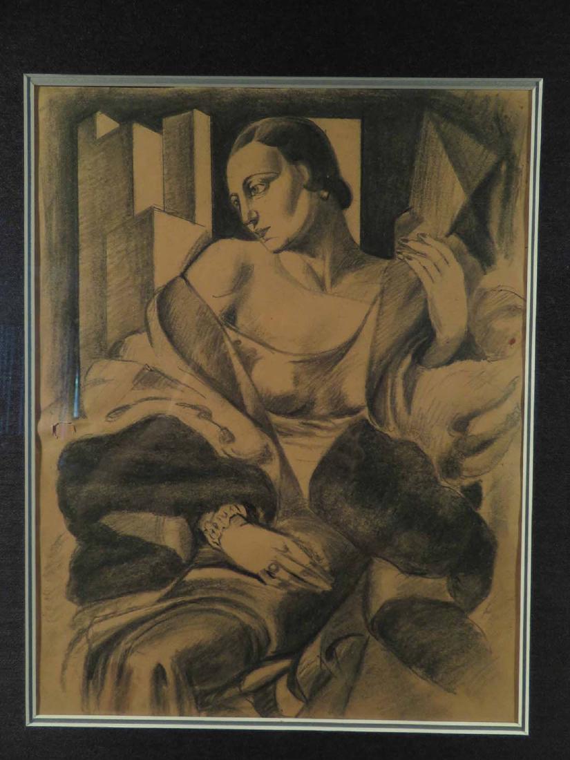 Attrib Tamara  Lempicka Study Mme Bouchard (1 of 7)