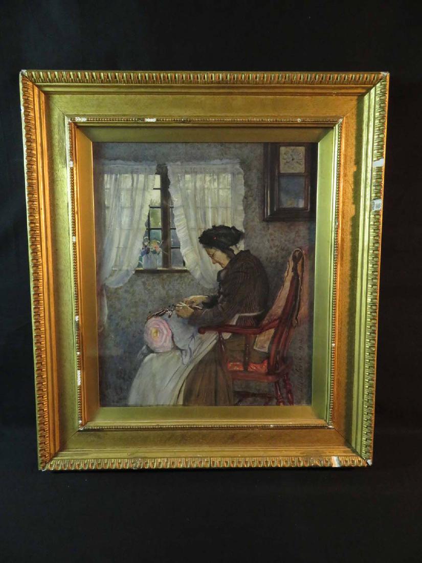 AU Soord Genre W/C Interior Woman Lace (1 of 7)