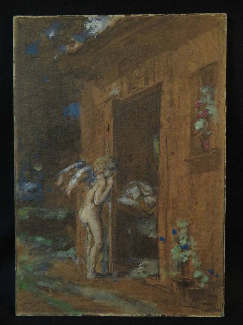 Ernst Stuckelberg Swiss Winged Cherub At Window (1 of 8)