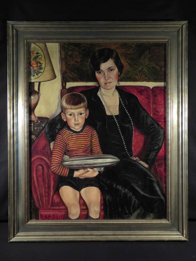 M Tindall Smith Portrait Woman Boy Blimp (1 of 7)