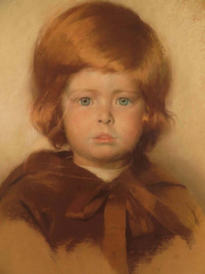 Nelly Erichsen Orig Pastel Portrait Young Boy (1 of 5)