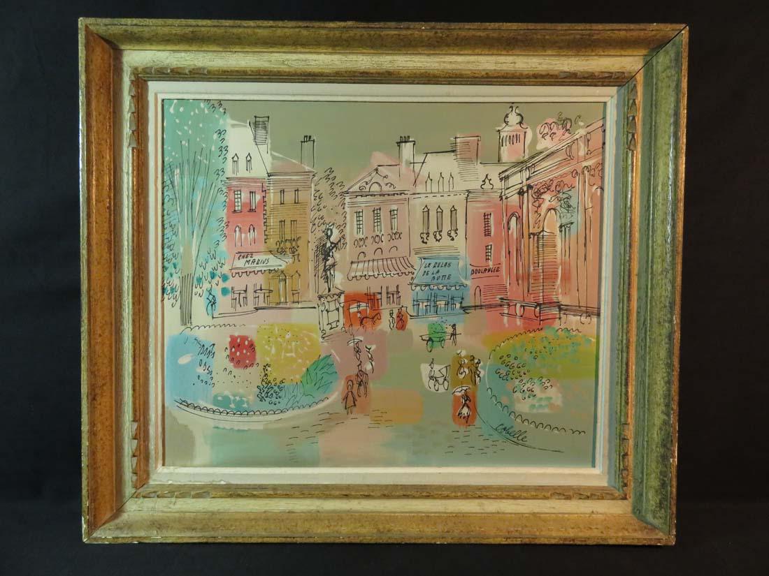 Charles Cobelle Paris France Street Scene LISTED: TYPE:Art SUB TYPE:Painting REGION:Europe SUB REGION:France MEDIUM: SGD/UNS:Signed TITLE:Charles Cobelle Paris France Street Scene LISTED CATALOG NOTES:A fine original oil on canvas by noted French pai