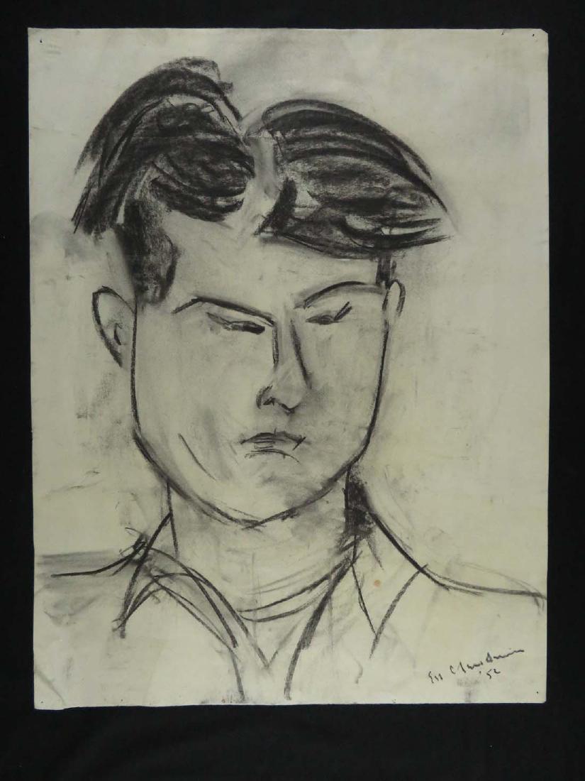 Modernist Drawing Hans Hoffman School 01 of 13: TYPE:Art SUB TYPE:Drawing REGION:US SUB REGION:Massachusetts MEDIUM:Charcoal SGD/UNS:Signed TITLE:Modernist Drawing Hans Hoffman School 01 of 13 CATALOG NOTES:One of thirteen modernist drawings done a