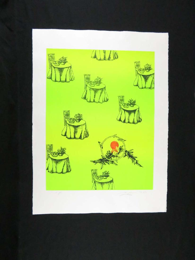 LOT OF 3 Rita Simon "Concerto" Lithographs Kitchen: TYPE:Art SUB TYPE:Print REGION:US SUB REGION:New York MEDIUM:Lithograph SGD/UNS:Signed LR TITLE:LOT OF 3 Rita Simon "Concerto" Lithographs Kitchen CATALOG NOTES:Each signed and nscribed "A.P." Artist