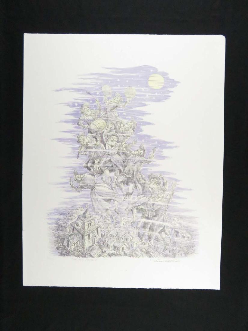 Lionel Reiss Jewish "Hassidic Fantasy" 42/175: TYPE:Art SUB TYPE:Print REGION:US SUB REGION:New York MEDIUM:Lithograph SGD/UNS:Signed LR TITLE:Lionel Reiss Jewish "Hassidic Fantasy" 42/175 CATALOG NOTES:Lionel Reiss Jewish "Hassidic Fantasy" 42/17