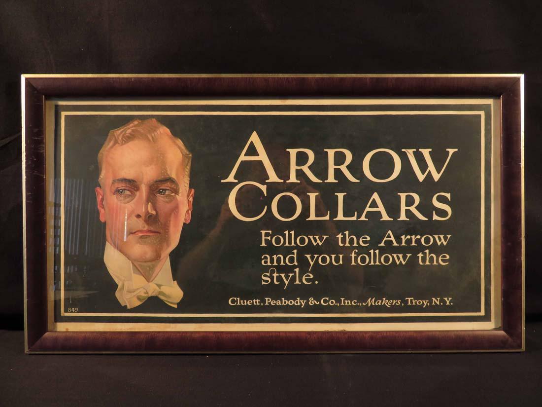 Advertising Tabard Press NYC Arrow Collars: TYPE:Art SUB TYPE:Print REGION:US SUB REGION:New York MEDIUM:Collatype SGD/UNS: TITLE:Advertising Tabard Press NYC Arrow Collars CATALOG NOTES:An original WPA period advertising poster done by Tabard 