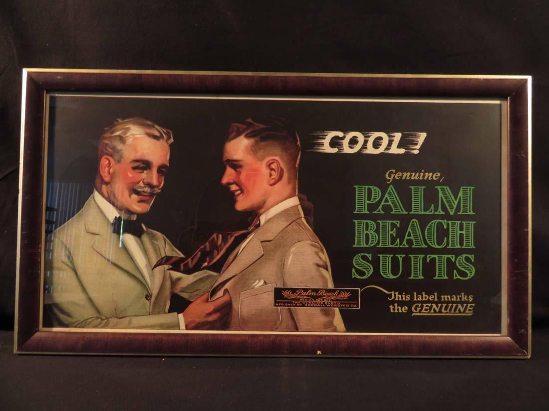 Advertising Tabard Press NYC Palm Beach Suits: TYPE:Art SUB TYPE:Print REGION:US SUB REGION:New York MEDIUM:Collatype SGD/UNS: TITLE:Advertising Tabard Press NYC Palm Beach Suits CATALOG NOTES:An original WPA period advertising poster done by Taba
