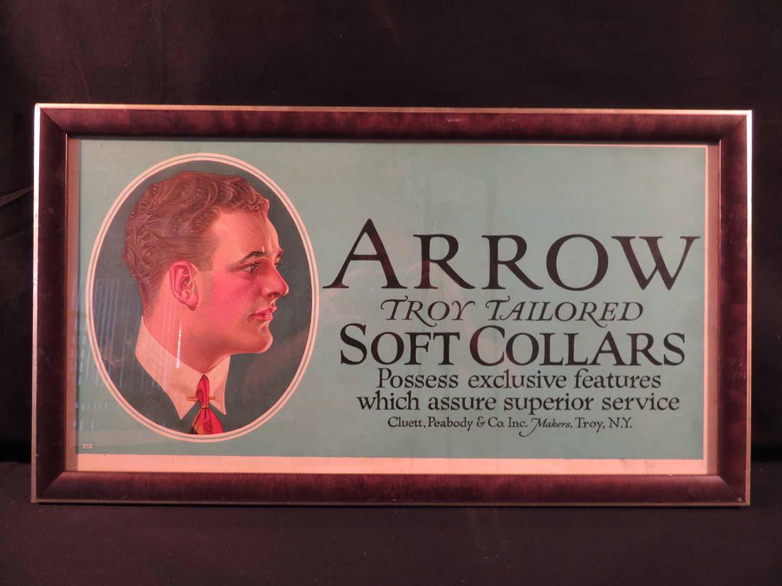 Advertising Tabard Press NYC Arrow Collars: TYPE:Art SUB TYPE:Print REGION:US SUB REGION:New York MEDIUM:Collatype SGD/UNS: TITLE:Advertising Tabard Press NYC Arrow Collars CATALOG NOTES:An original WPA period advertising poster done by Tabard 