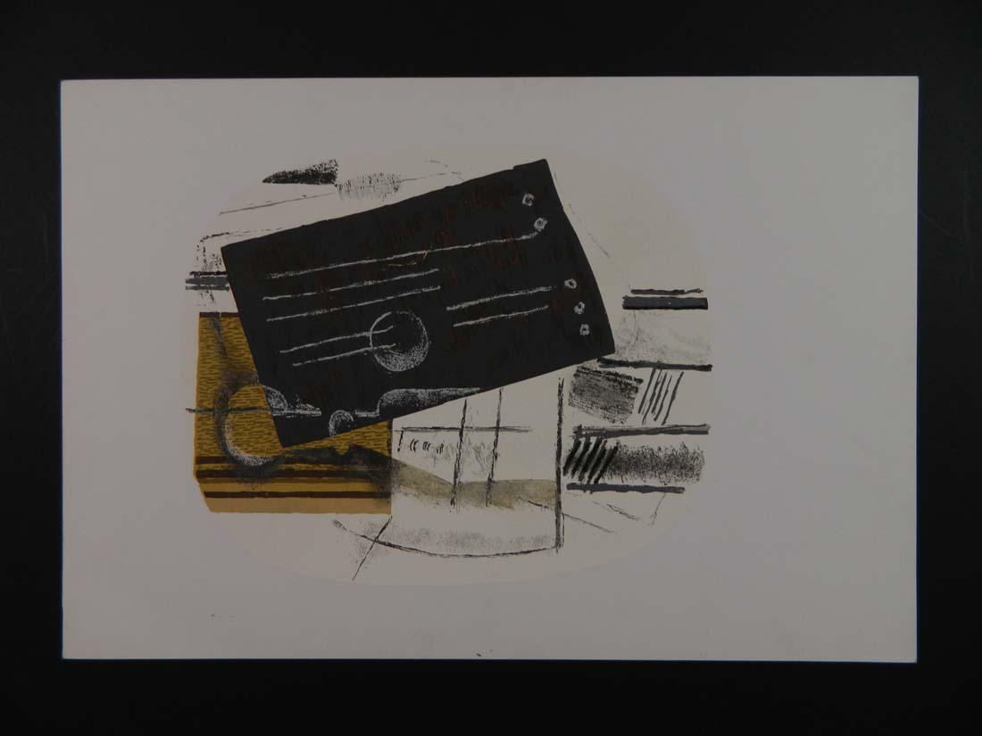 LOT OF 2 Georges Braque Style Cubist Lithograph: TYPE:Art SUB TYPE:Print REGION: SUB REGION: MEDIUM:Lithograph SGD/UNS:Unsigned TITLE:LOT OF 2 Georges Braque Style Cubist Lithograph CATALOG NOTES:2 excellent lithographs in a cubist style depicting a