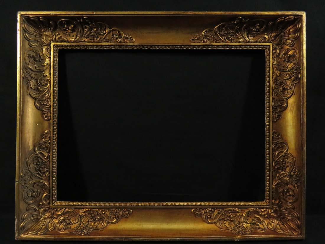 19.625x26.5 Antique Biedermeier Frame 3 1/2" Wide: TYPE:Art SUB TYPE:Frame REGION: SUB REGION: MEDIUM:Wood SGD/UNS:Unsigned TITLE:19.625x26.5 Antique Biedermeier Frame 3 1/2" Wide CATALOG NOTES:19.625x26.5 Antique Biedermeier Frame 3 1/2" Wide . From 