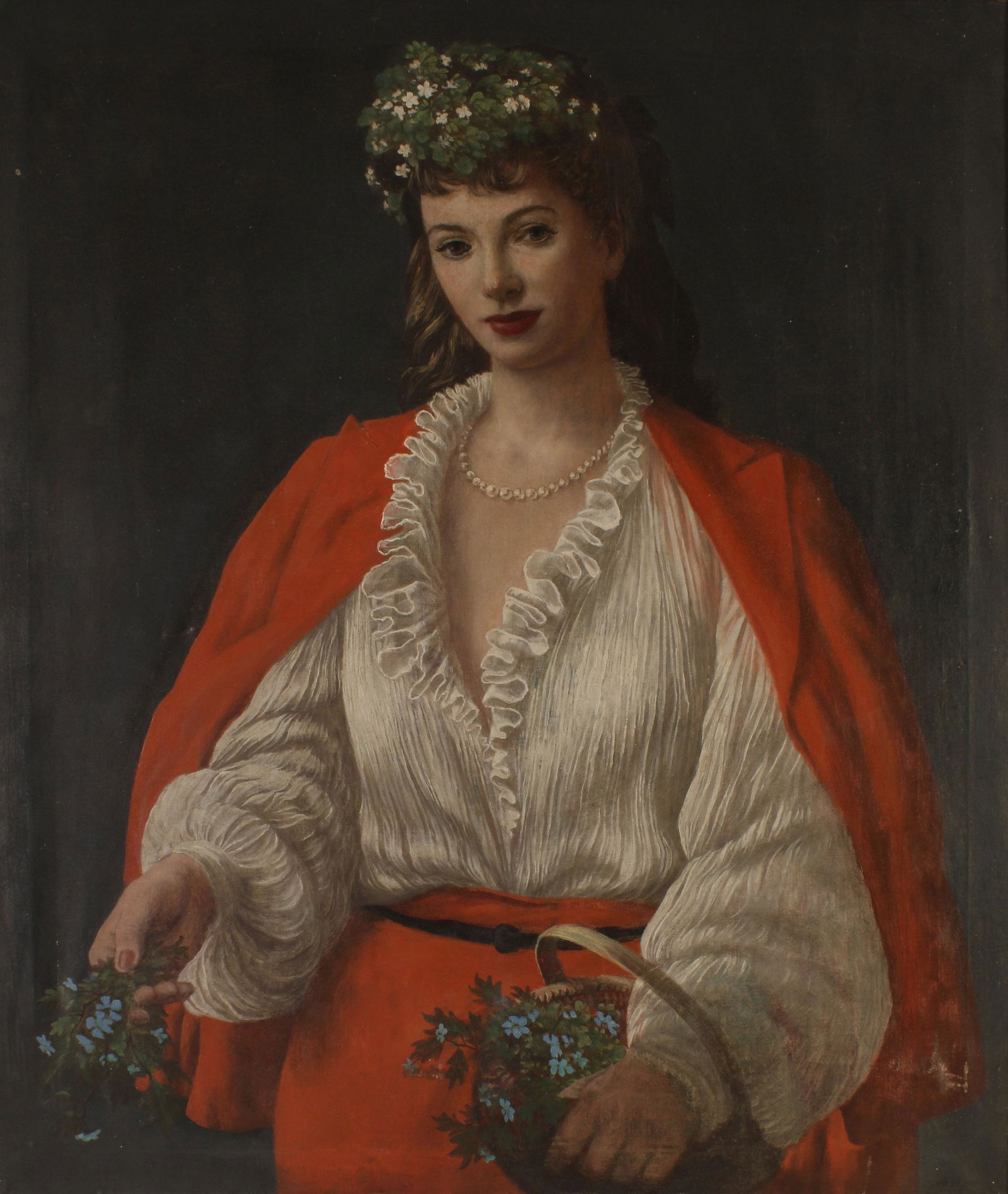 WPA Douglas Gorsline Social Realism Woman Flowers (1 of 9)