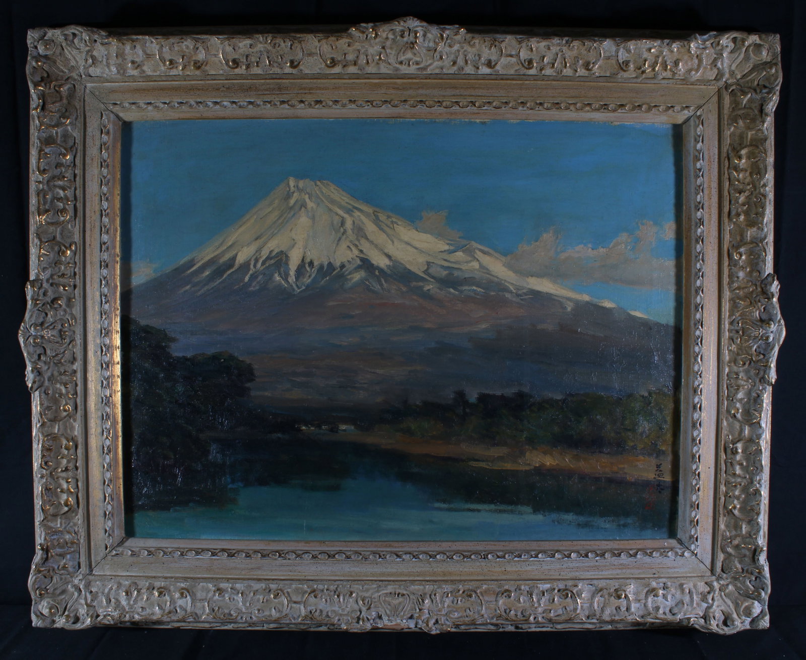 Narahara Masuta Japanese American San Francisco CA Yoga 18x24 Mt Fuji: TITLE:Narahara Masuta Japanese American San Francisco CA Yoga 18x24 Mt Fuji TYPE:Art SUB TYPE:Painting REGION:Asia SUB REGION:Japan MEDIUM:Oil SGD/UNS:Signed DATE OF WORK:C 1920s-30s CATALOG NOTES:An 