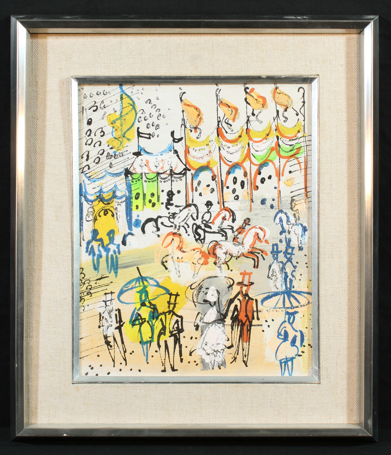 Charles Cobelle Paris France Circus Scene Figures Horses Big Top (1 of 5)