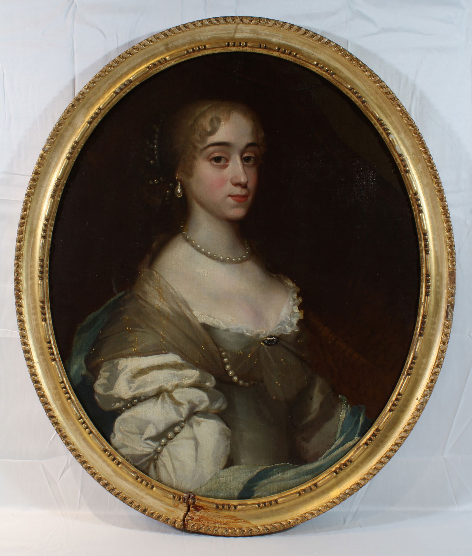 Old Master 17th C Attrib Peter Lely Portrait Frances Brook Lady Whitney (1 of 4)