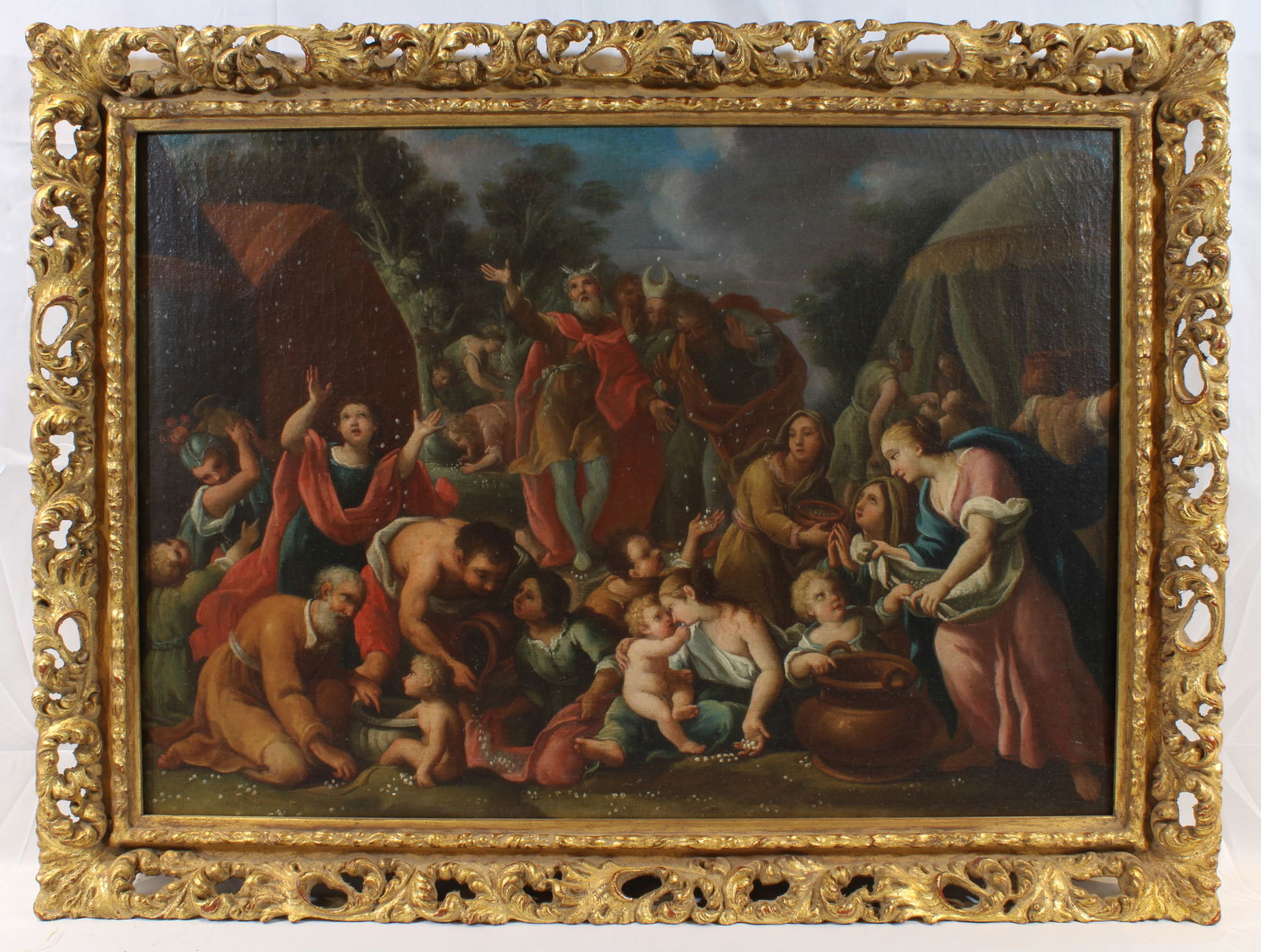 Old Master 17th C Italian Village Scene Mana From Heaven (1 of 7)