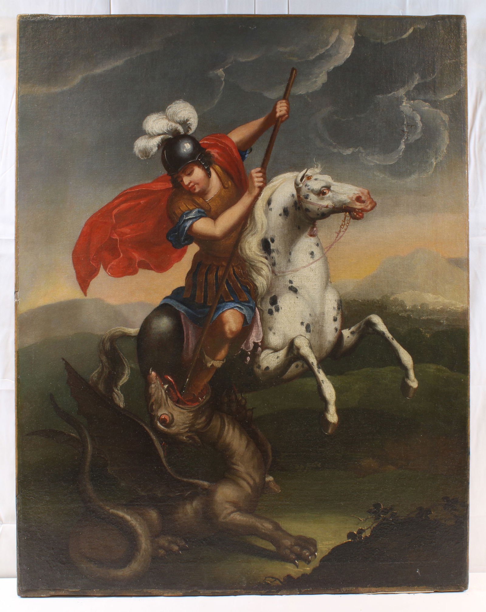 Old Master 16th to 17th C Saint George Slaying Dragon  (1 of 5)