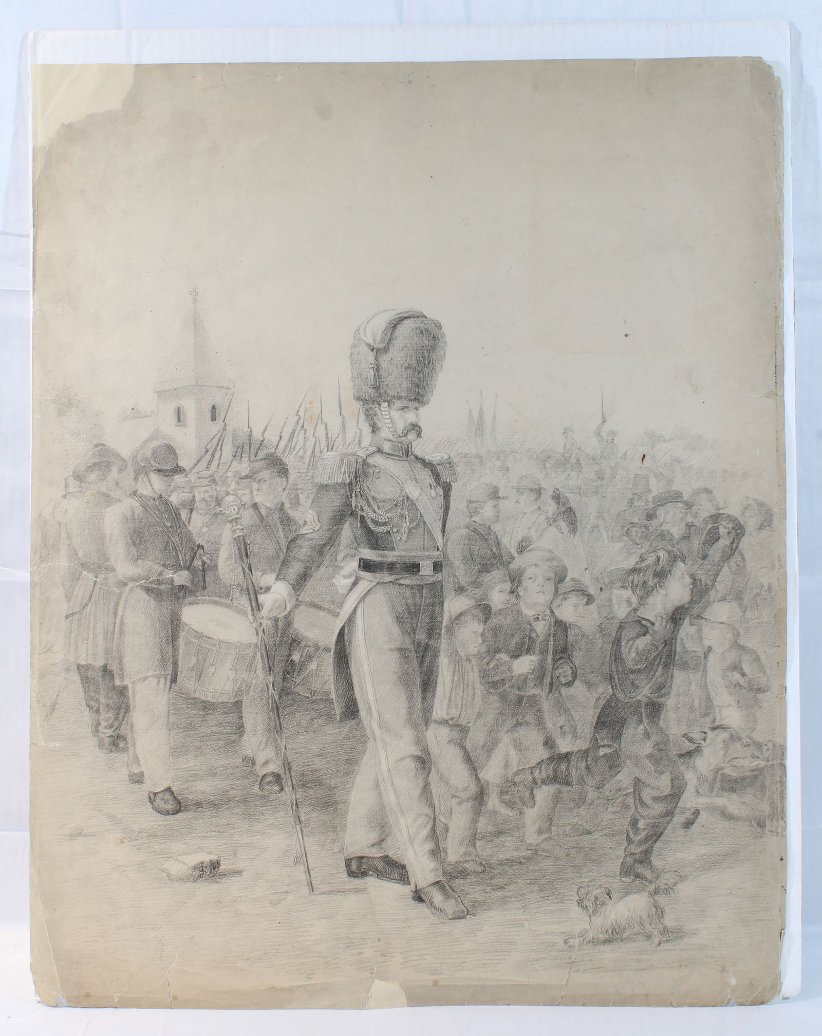 James Smillie Civil War Light Brigade Officer Original Drawing (1 of 4)