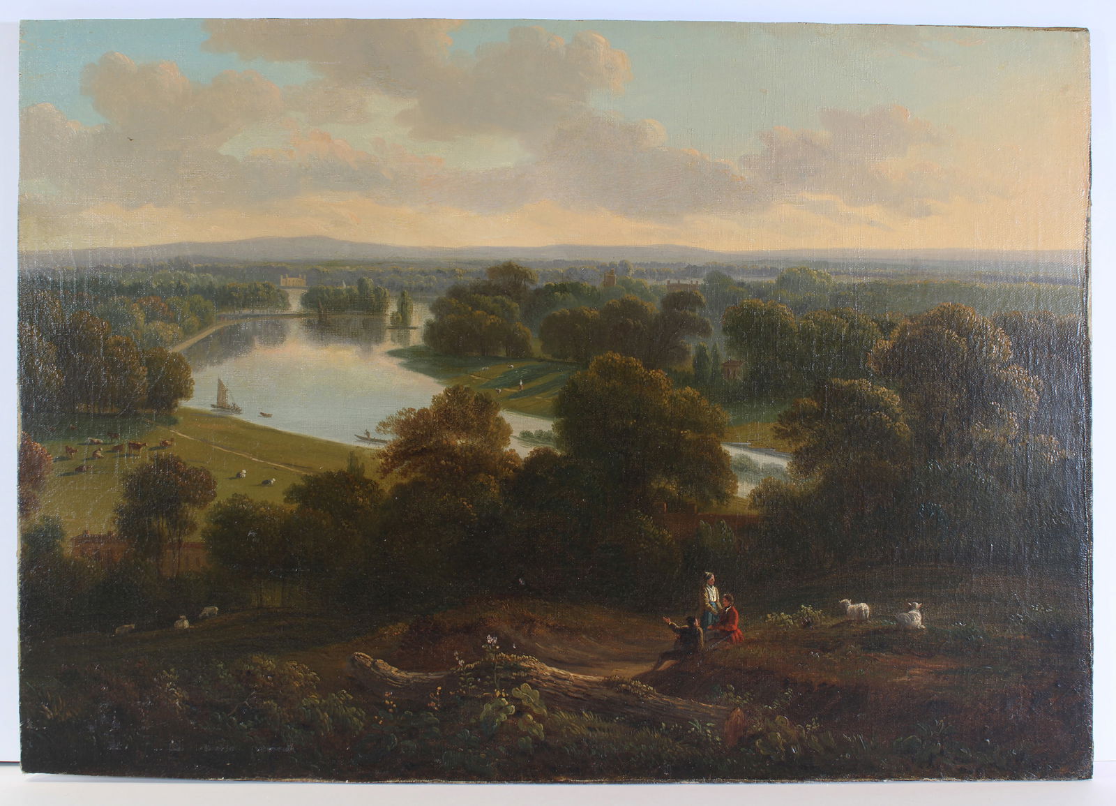 Attrib John Martin Landscape View From Richmond Hill England UK (1 of 5)