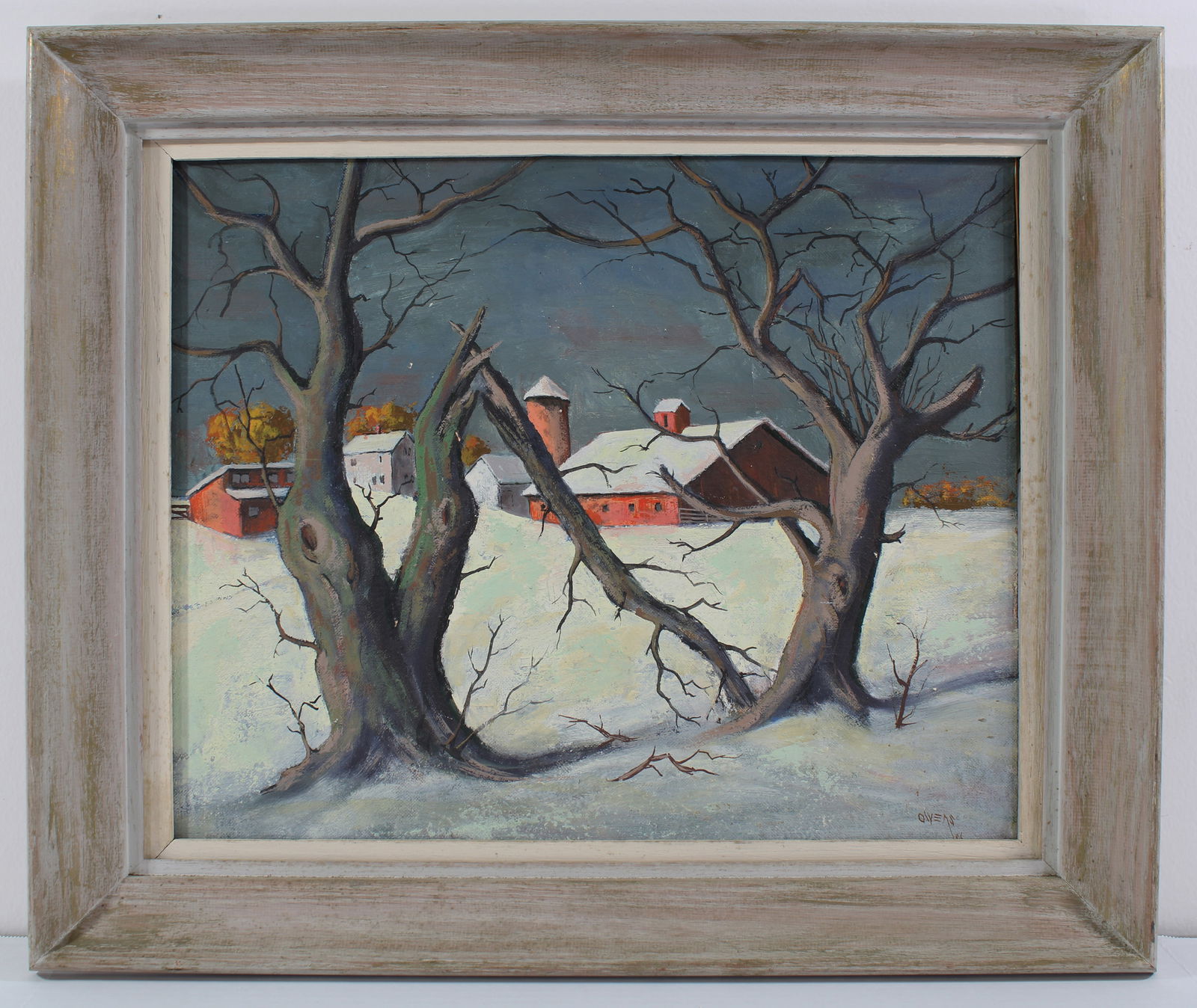 Herbert Griffith Owens WPA Style Regionalist Winter Snow Landscape Des Moines IA Iowa (1 of 6)