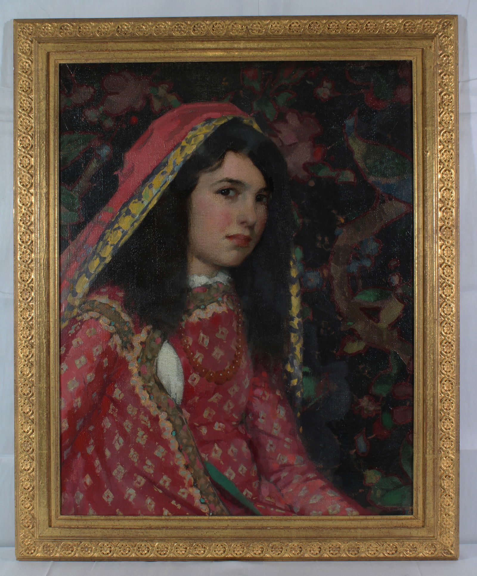 19th C Impressionist Portrait Girl Orientalist Costume Japonisme (1 of 5)