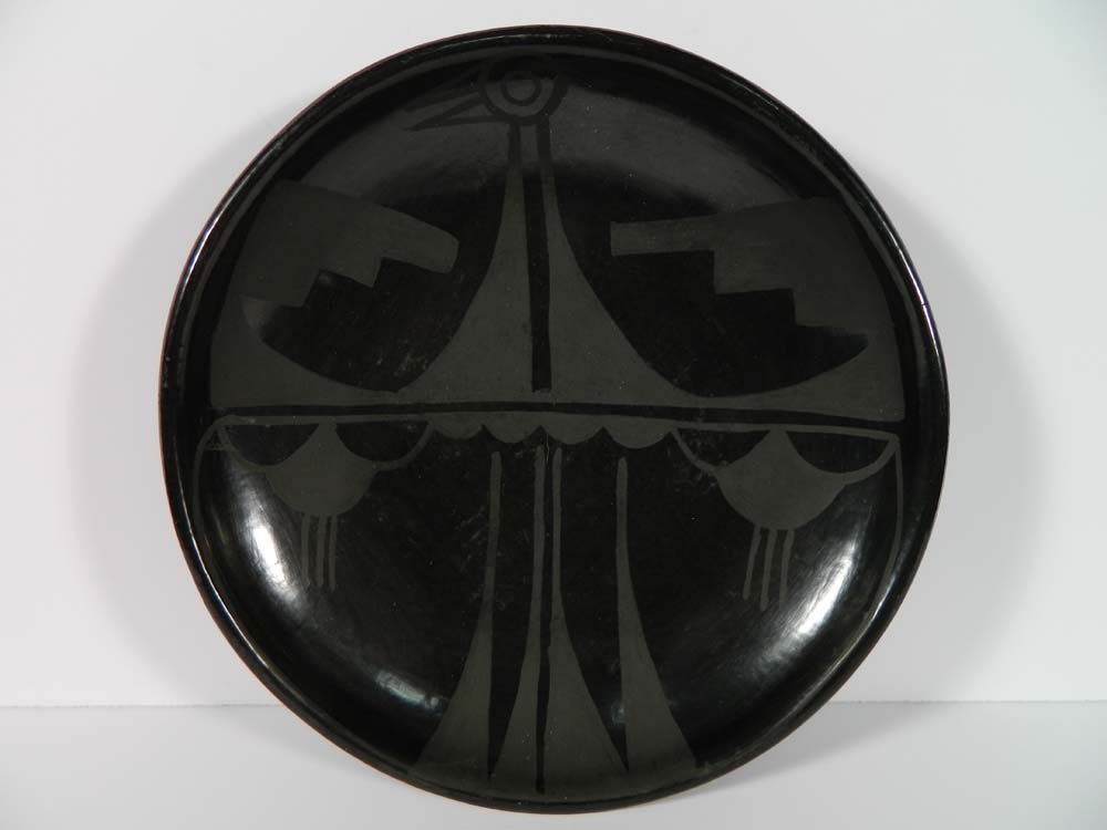 Ramona Sanchez Gonzalez San Ildefonso Plate Bird (1 of 7)