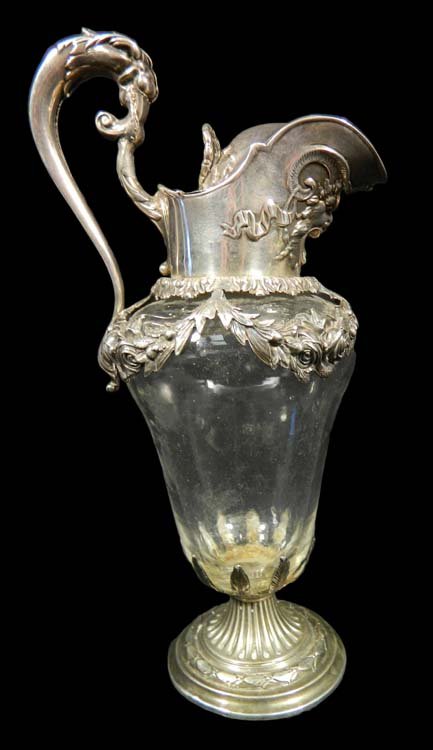 Theo Starr NY Sterling & Glass Lidded Ewer (1 of 6)