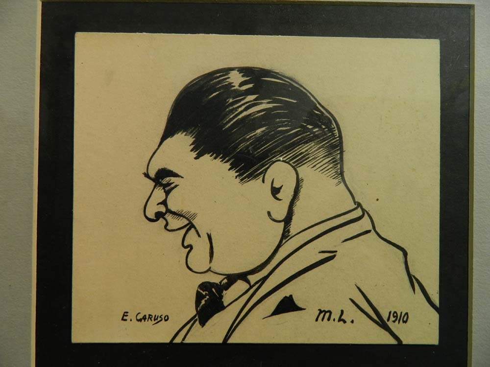 Caruso Caricature of Mikhail Larionov (1 of 4)