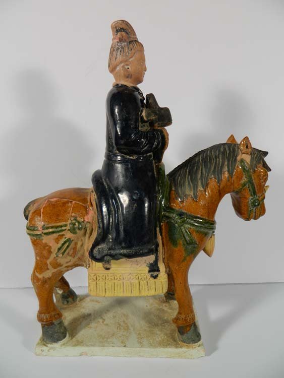 Glazed Terra Cotta Chinese Rider (damaged) (1 of 8)