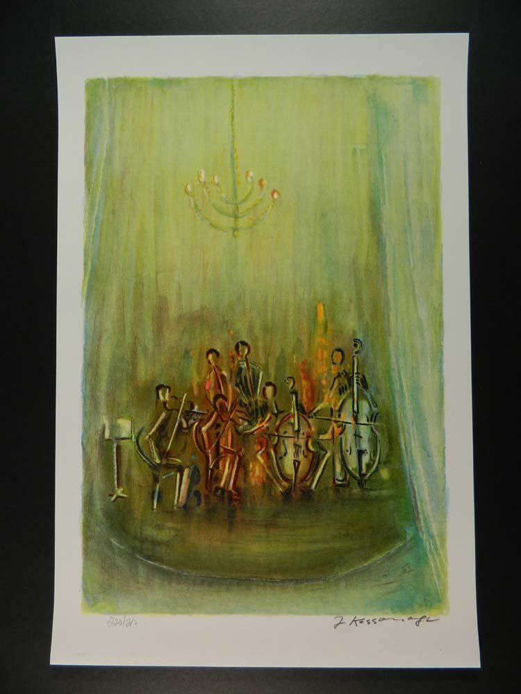 Kossonogi  Lithograph   Musical Orchestra (1 of 3)
