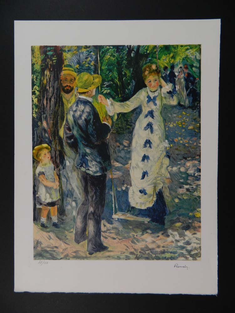 Renoir Lithograph "At the Swing" (1 of 6)