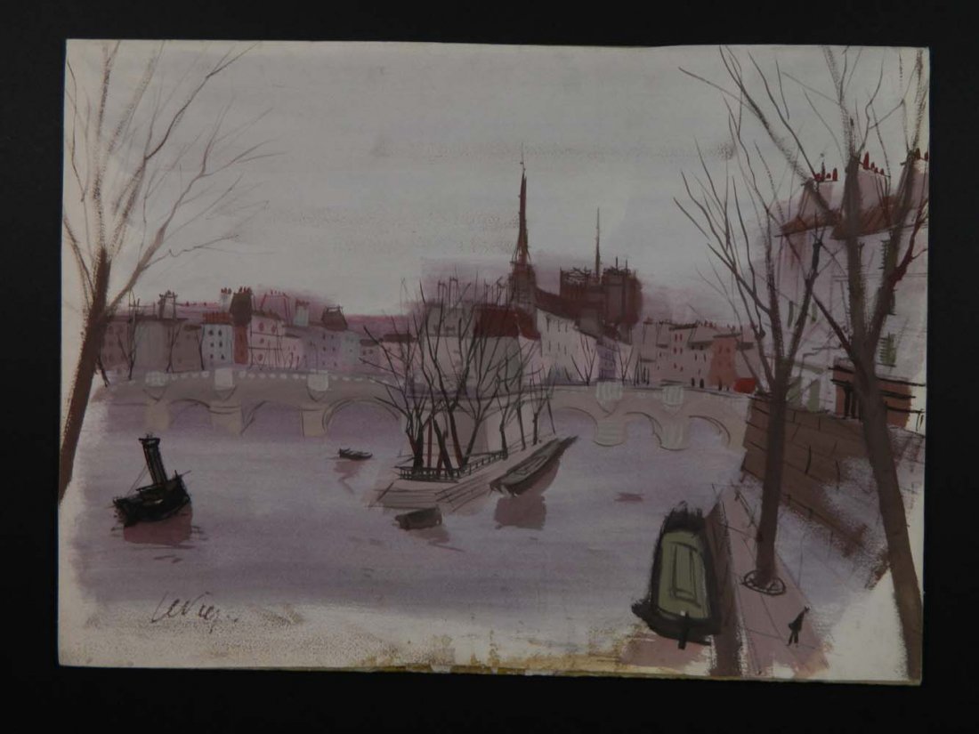 Charles Levier Paris over the Seine with boats (1 of 6)